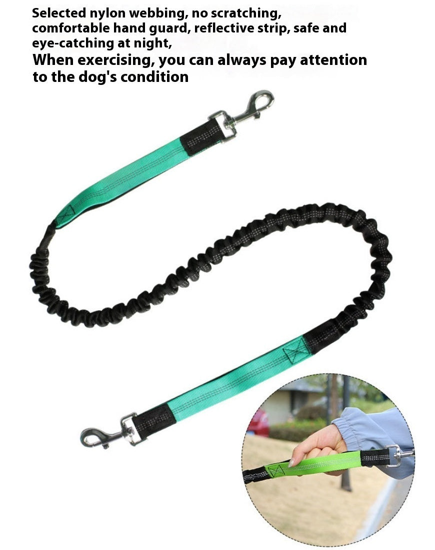 Hands-free Dog Leash Retractable Explosion-proof Reflective Nylon Pet Hand Holding Rope